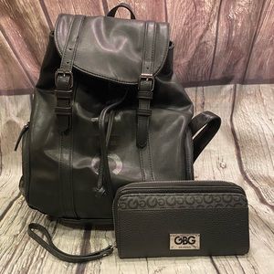 GBG backpack with matching wallet